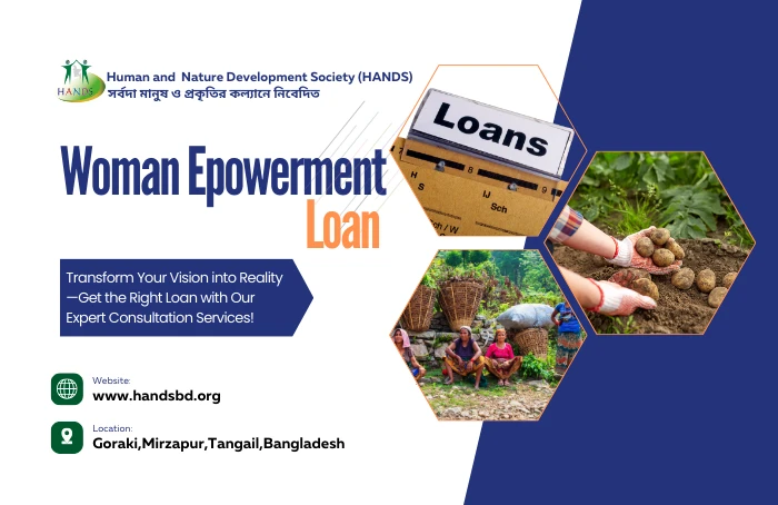Woman Empowerment Loan Service by hands
